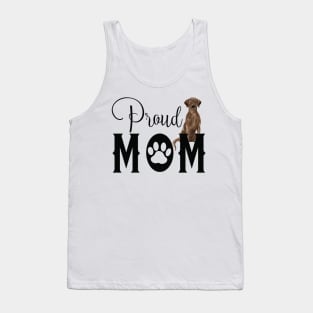 Proud Dog Mom - Brown Labrador Retriever Tank Top